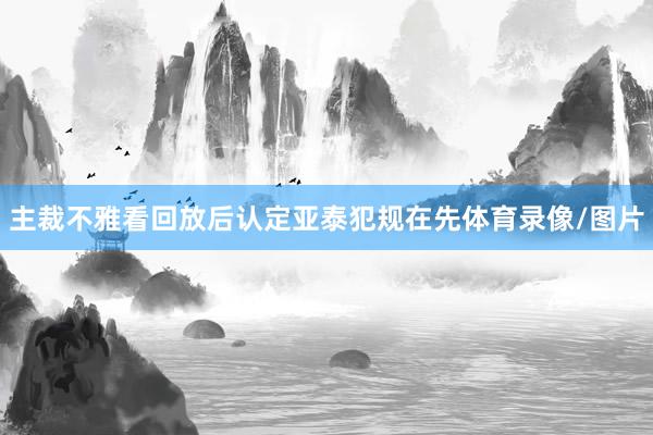 主裁不雅看回放后认定亚泰犯规在先体育录像/图片