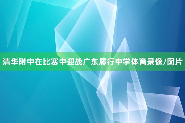 清华附中在比赛中迎战广东履行中学体育录像/图片