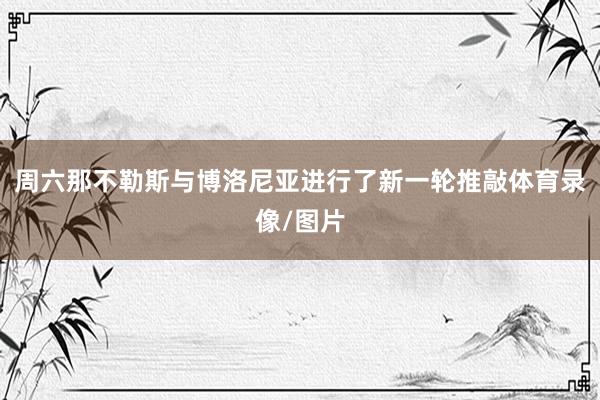 周六那不勒斯与博洛尼亚进行了新一轮推敲体育录像/图片