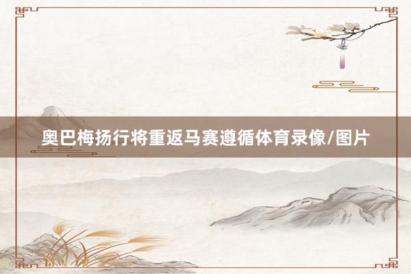奥巴梅扬行将重返马赛遵循体育录像/图片