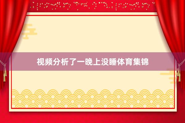 视频分析了一晚上没睡体育集锦