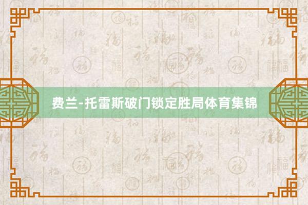 费兰-托雷斯破门锁定胜局体育集锦