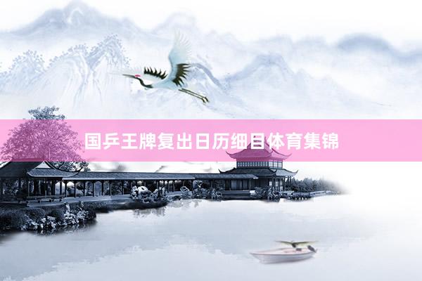 国乒王牌复出日历细目体育集锦