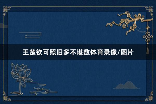 王楚钦可照旧多不堪数体育录像/图片