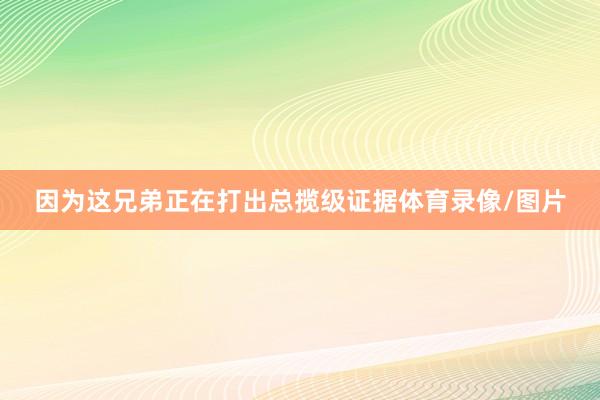 因为这兄弟正在打出总揽级证据体育录像/图片