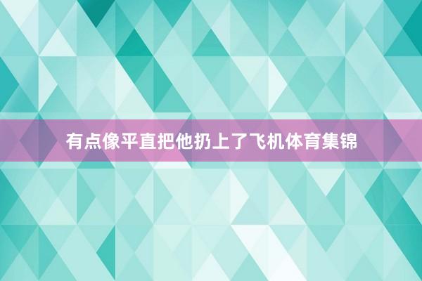 有点像平直把他扔上了飞机体育集锦